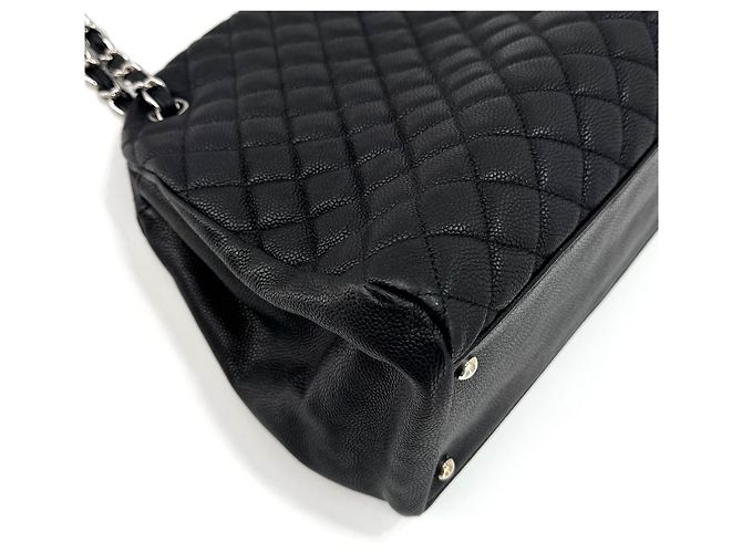 Chanel Borsa Bowling Mademoiselle in Caviar Nero - vista 21