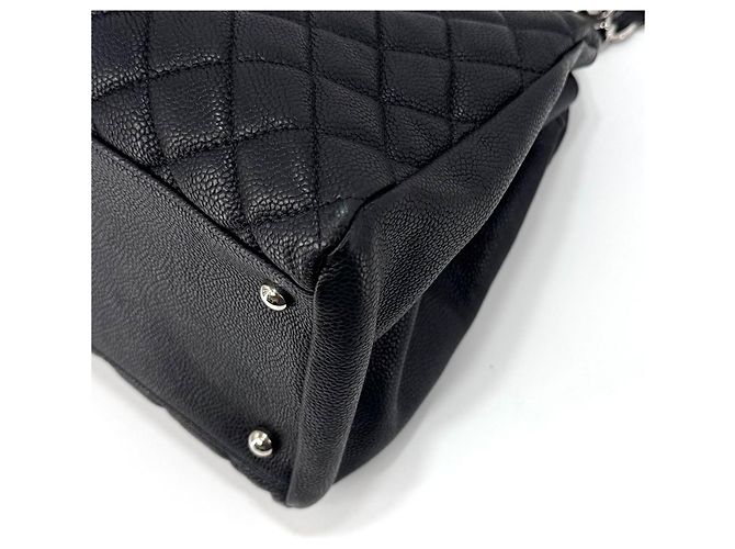 Chanel Borsa Bowling Mademoiselle in Caviar Nero - vista 22