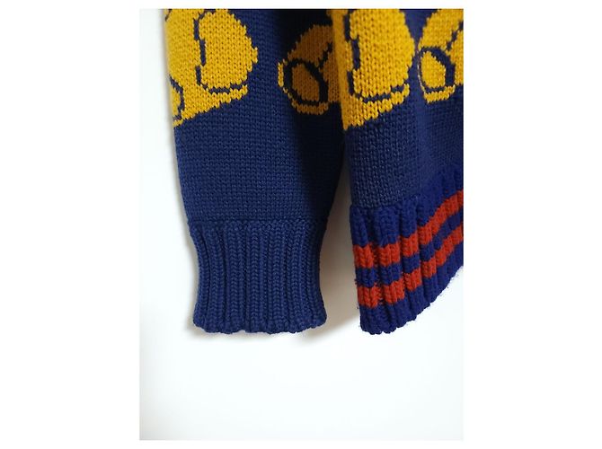 Gucci Blauer Teddy Bear Cardigan für Herren - Ansicht 4