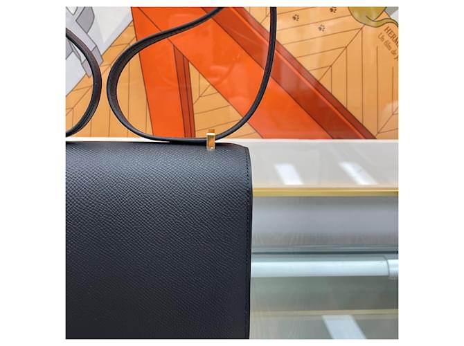 Hermès Constances Mini Epsom Nero con Stampatura Oro - vista 7