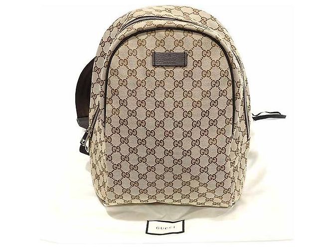 Gucci GG Supreme Jacquard Canvas Rucksack Braun - Ansicht 2