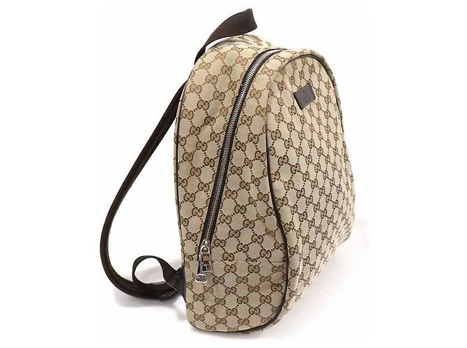 Gucci GG Supreme Jacquard Canvas Rucksack Braun - Ansicht 3