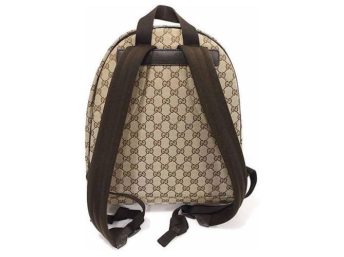 Gucci GG Supreme Jacquard Canvas Rucksack Braun - Ansicht 4