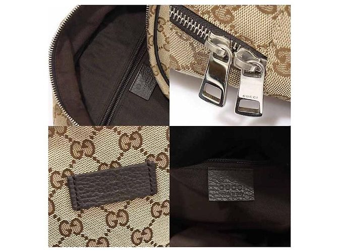 Gucci GG Supreme Jacquard Canvas Rucksack Braun - Ansicht 7