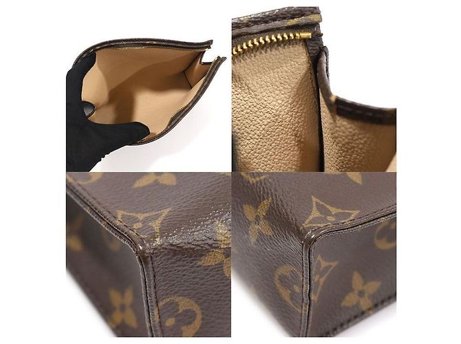 Louis Vuitton Pochette Toilette Monogram Canvas Clutch Marrone - vista 6
