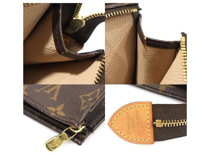 Louis Vuitton Pochette Toilette Monogram Canvas Clutch Marrone - vista 7