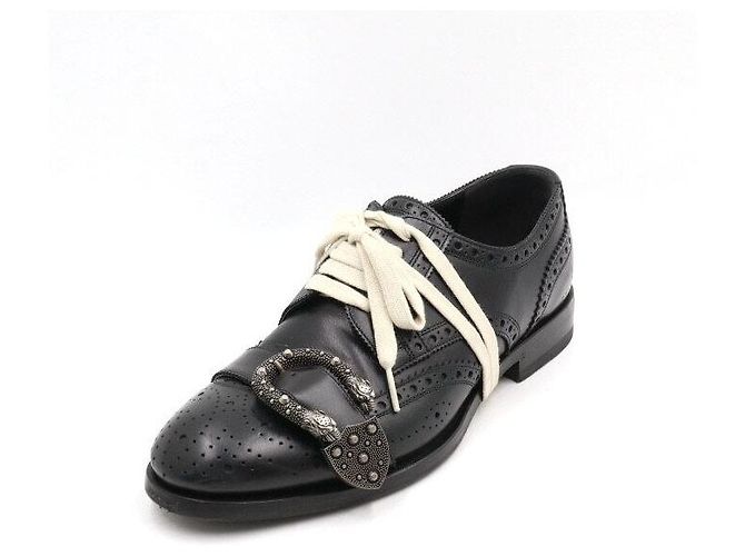 Gucci Scarpe brogue Queer Core da uomo in pelle nera Nero - vista 2