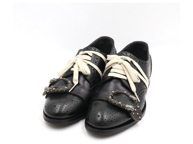 Gucci Scarpe brogue Queer Core da uomo in pelle nera Nero - vista 3