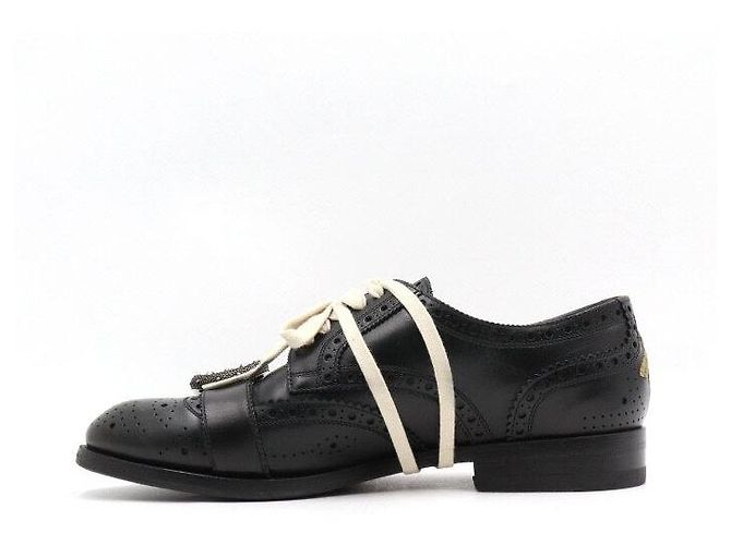 Gucci Scarpe brogue Queer Core da uomo in pelle nera Nero - vista 4