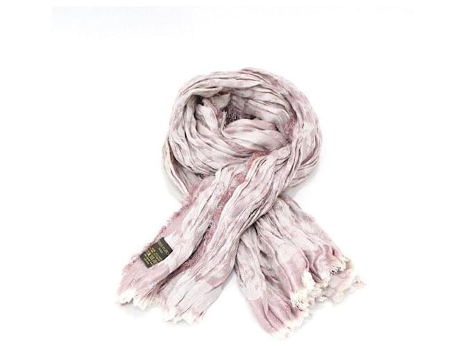 Louis Vuitton Stola in misto seta con monogramma Bianco - vista 6