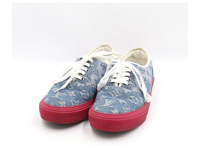 Louis Vuitton Monogram Denim Trocadero Herren-Sneaker Mehrfarben - Ansicht 3