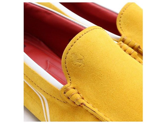 Tod's Mocassini da guida da uomo in scamosciato giallo - vista 7