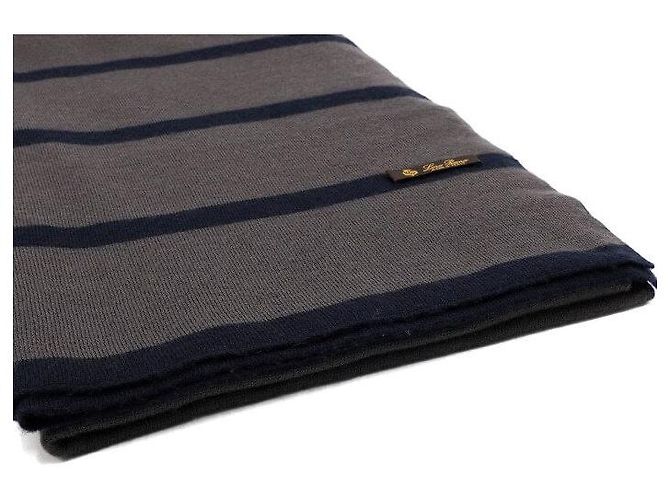 Loro Piana Sciarpa e foulard a righe in cashmere unisex - vista 2