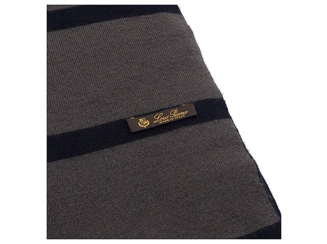 Loro Piana Sciarpa e foulard a righe in cashmere unisex - vista 3