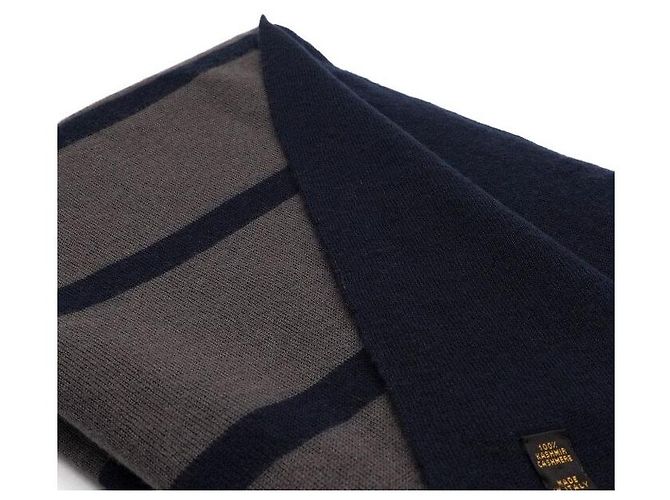 Loro Piana Sciarpa e foulard a righe in cashmere unisex - vista 5