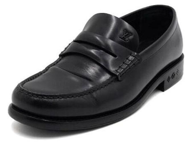 Louis Vuitton Mocassini in pelle nera da uomo Nero - vista 2