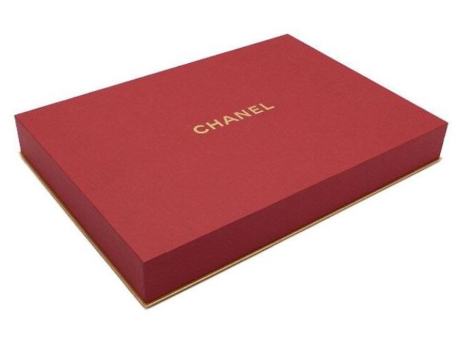 Chanel Sciarpa in cashmere con motivo a cavallo da donna Rosso - vista 7