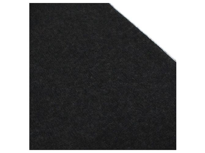 Chanel Bufanda en mezcla de cachemira negra con logotipo CC bordado Negro - vista 4