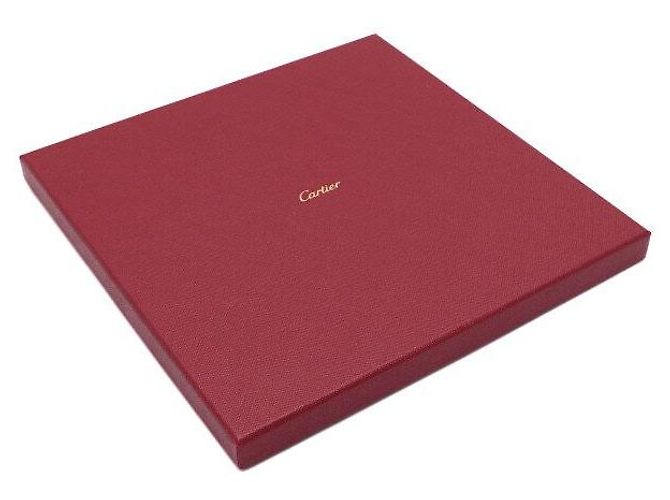 Cartier Sciarpa quadrata in seta Panther rosso mattone - vista 7