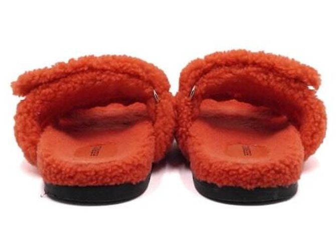 Hermès Sandali e pantofole Cifre in shearling da donna - vista 5