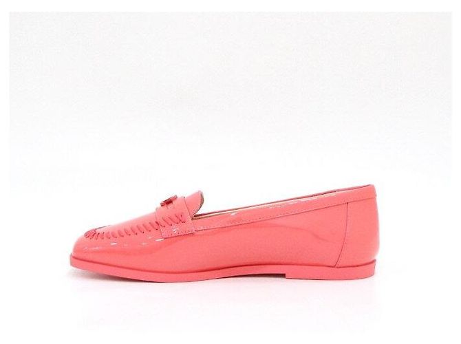 Chanel Mocassini CC in vernice rosa da donna - vista 4