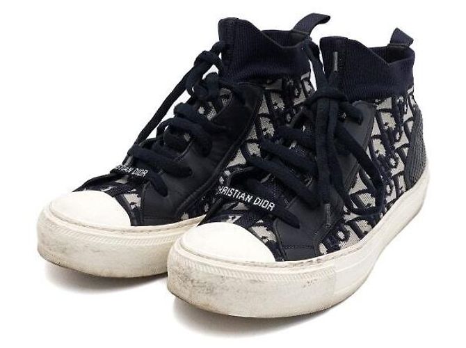 Baskets plateforme Walk'n'Dior Oblique Deep Blue pour femme - vue 3