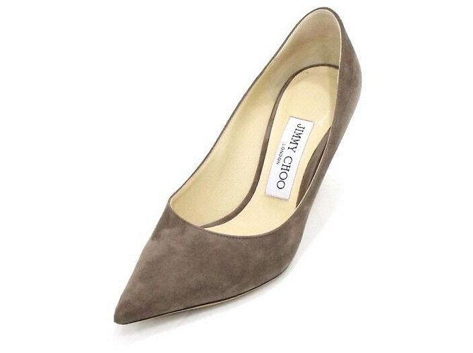 Jimmy Choo Décolleté in scamosciato marrone da donna - vista 2