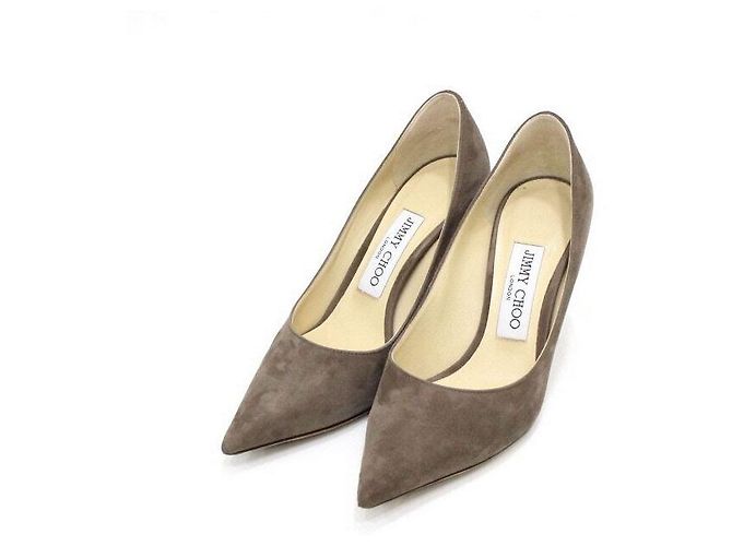 Jimmy Choo Décolleté in scamosciato marrone da donna - vista 3