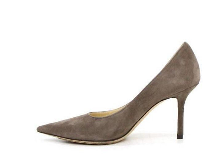 Jimmy Choo Décolleté in scamosciato marrone da donna - vista 4