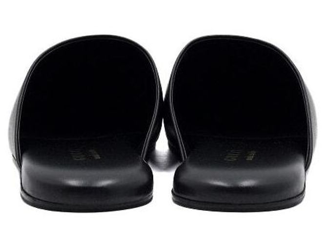 Gucci Mule da donna in pelle nera con mors GG - vista 7