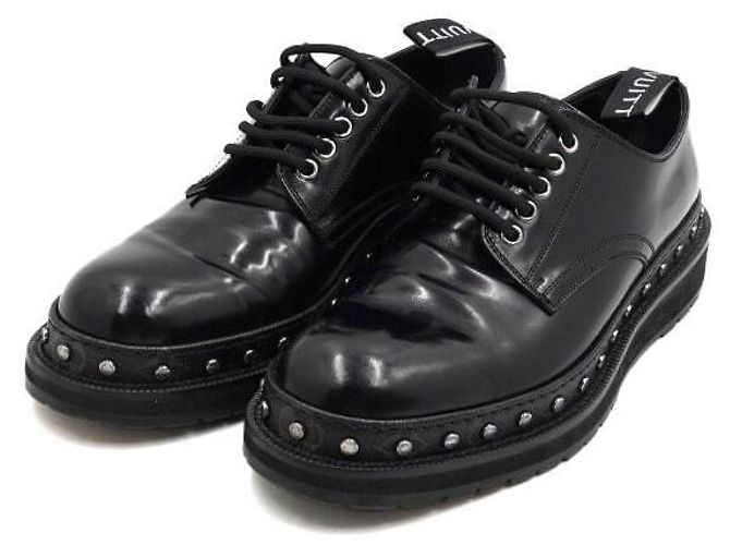 Louis Vuitton Black Monogram Stud Derby Shoes - view 3