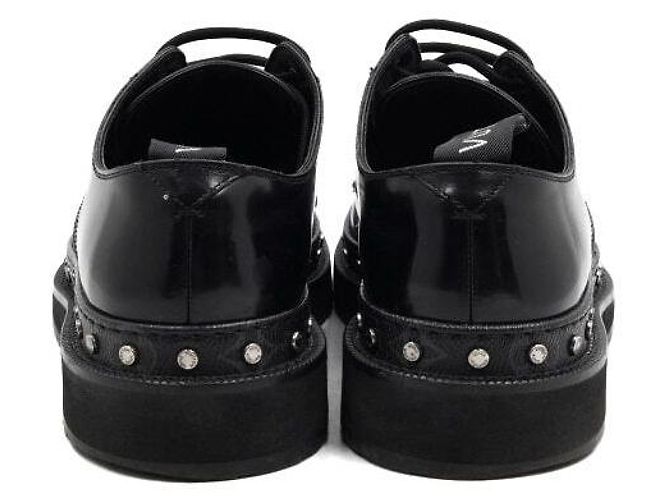 Louis Vuitton Black Monogram Stud Derby Shoes - view 6
