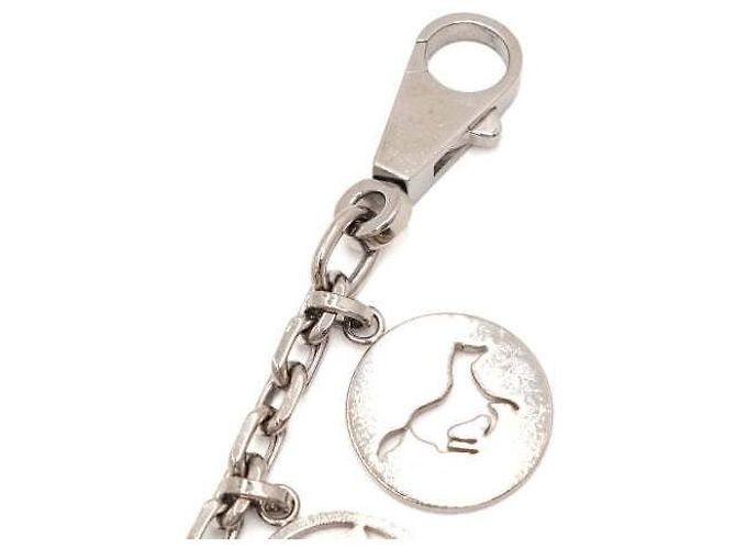Ring Hermès Portachiavi con charm Olga in argento Bianco - vista 4