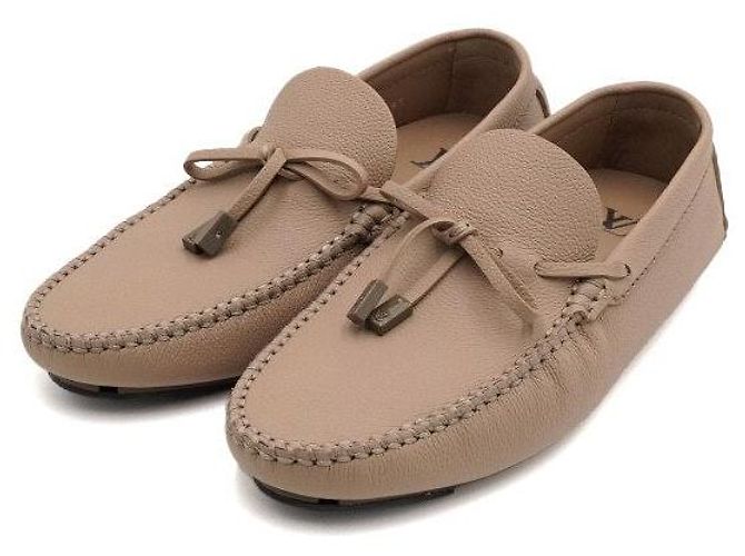 Louis Vuitton Mocassini Driver in pelle marrone da uomo - vista 3
