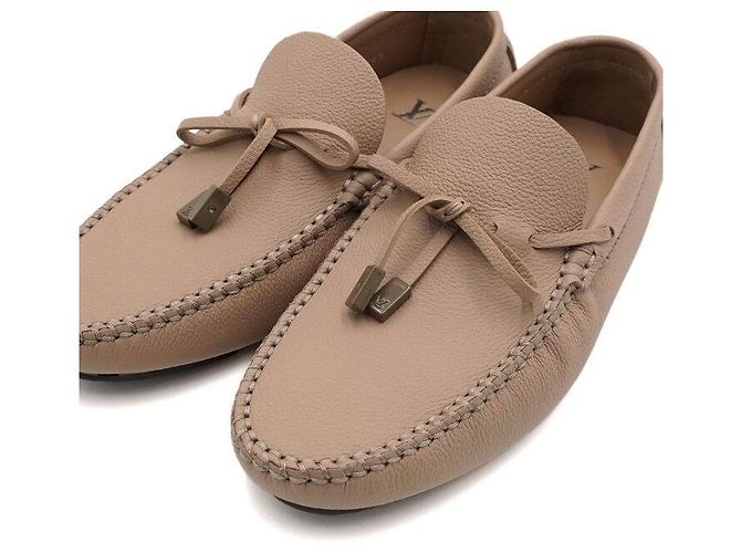 Louis Vuitton Mocassini Driver in pelle marrone da uomo - vista 5