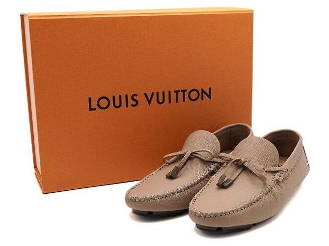 Louis Vuitton Mocassini Driver in pelle marrone da uomo - vista 7