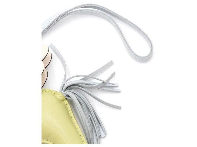 Hermès Charm per borsa Pegasus Medallion MM Rodeo Blu Giallo Bourgeon Swift D'oro - vista 3
