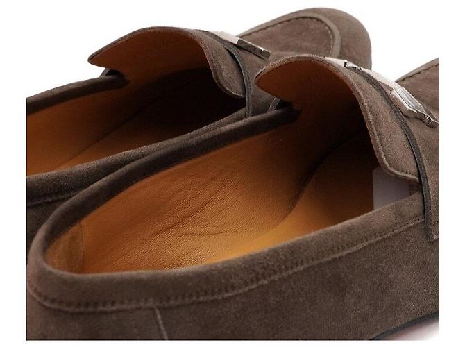 Hermès Mocassini in pelle con logo Paris Multicolore - vista 7