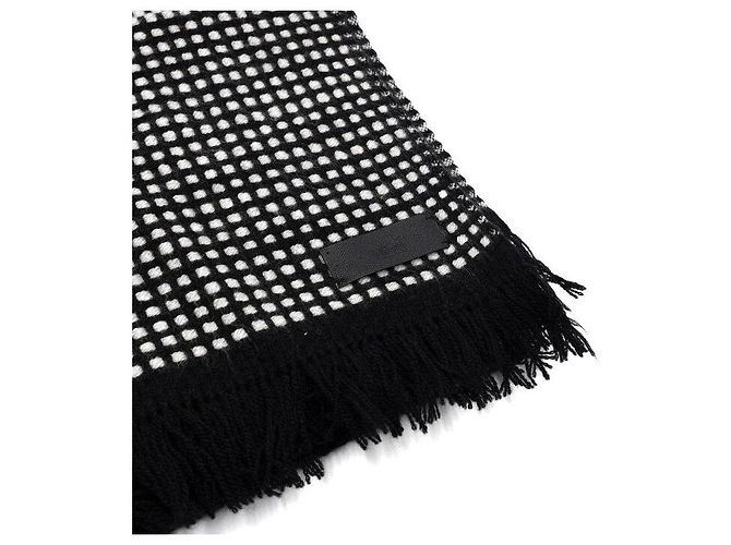 Hermès Sciarpa unisex in cashmere nero - vista 3