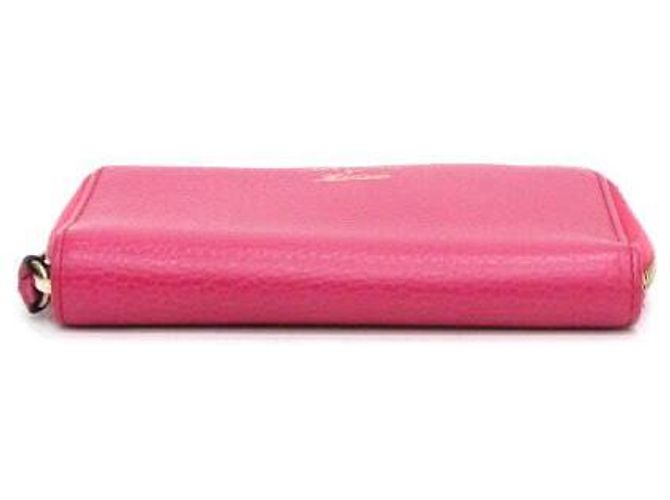 Gucci Cartera de cuero rosa con cremallera - vista 10