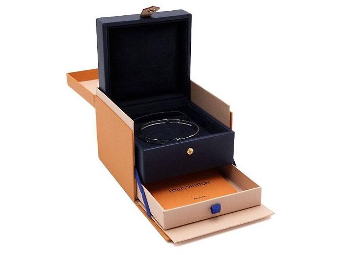 Louis Vuitton Pulsera rígida Empreinte en oro blanco - vista 8