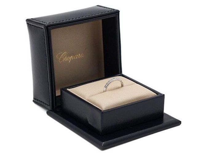 Chopard Weißgold Ice Cube Diamant Ring Halbset Größe Silber - Ansicht 6