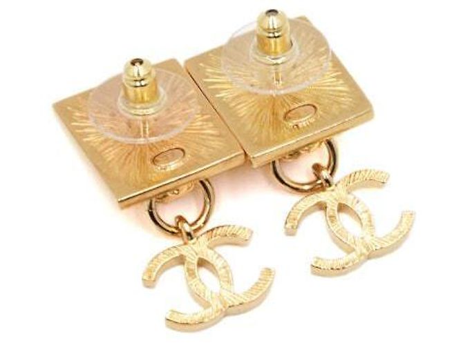 Chanel Orecchini pendenti Lion con logo CC dorato Season VIP Novelty Arancione - vista 4