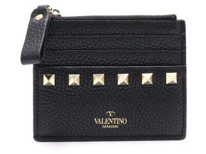 Valentino Tarjetero con cremallera Black Rockstud - vista 2