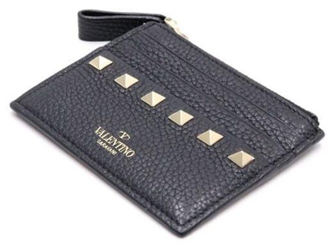 Valentino Tarjetero con cremallera Black Rockstud - vista 3
