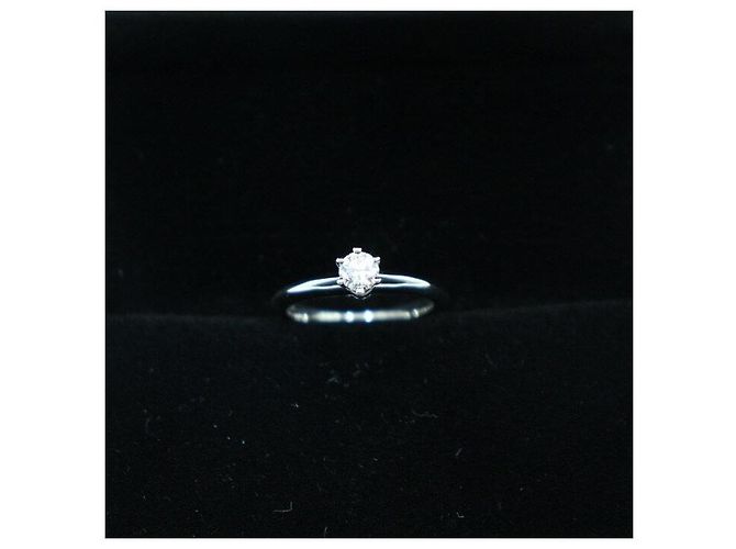 Tiffany & Co Platin-Diamant-Ehering Karat Größe - Ansicht 4