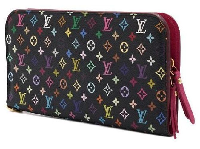 Louis Vuitton Portafoglio Long Insolite Monogram Murakami Black Multi - vista 2