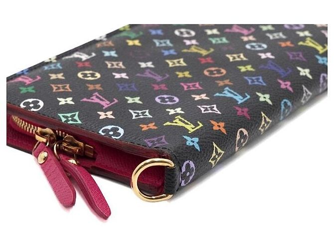 Louis Vuitton Portafoglio Long Insolite Monogram Murakami Black Multi - vista 8