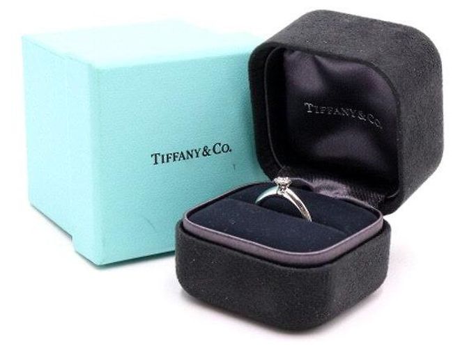 Tiffany & Co Platin-Diamant-Ehering Karat Größe Silber - Ansicht 5
