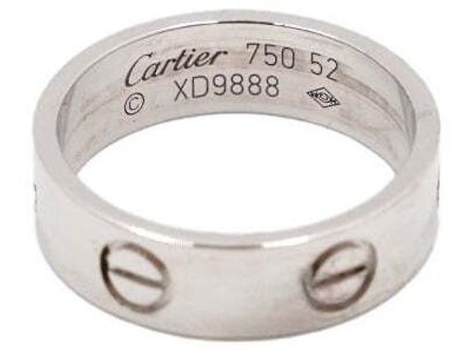 Cartier Classic Love Ring aus Weißgold Größe - Ansicht 3